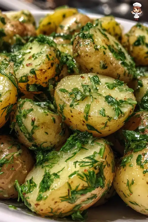No mayo herb potato salad