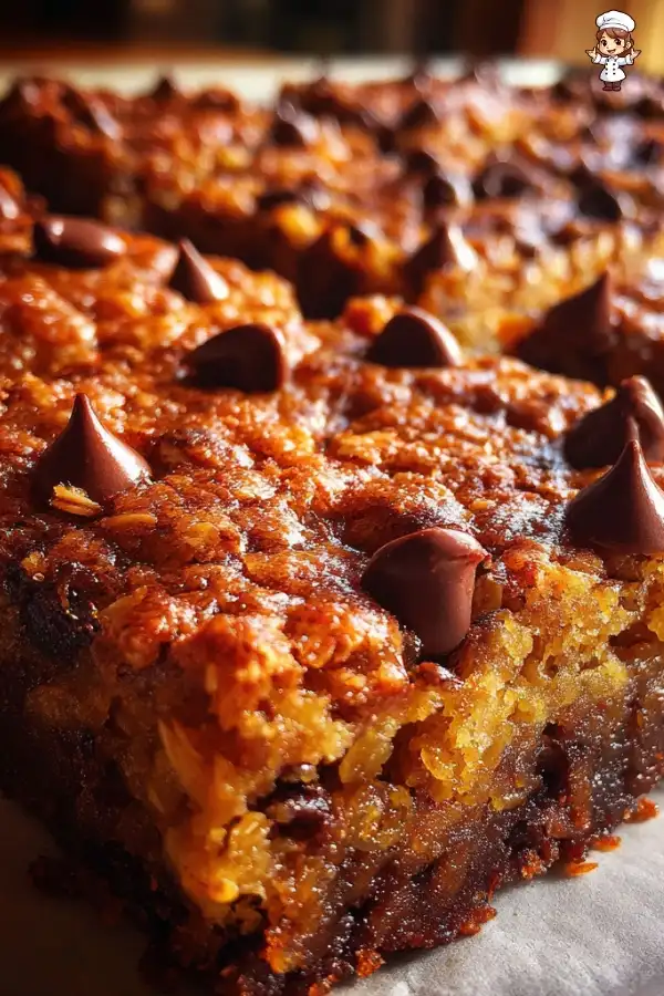 Oatmeal cookie bars recipe