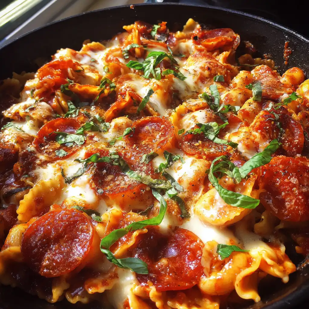 One Pot Pizza Pasta Recipe