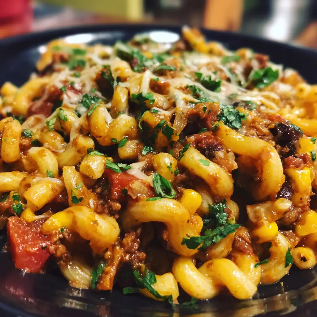 One-pot beef taco pasta recipe