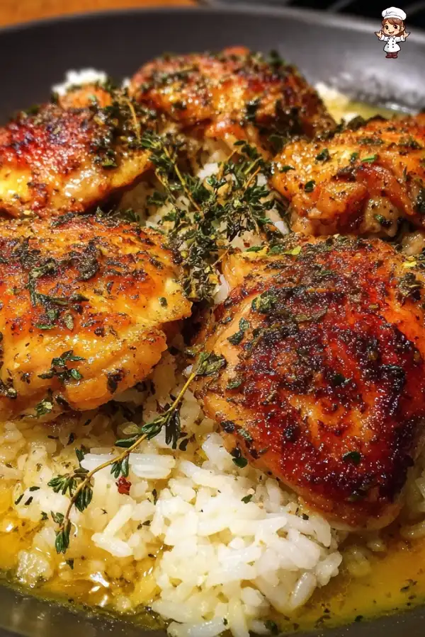 One pot lemon herb chicken rice