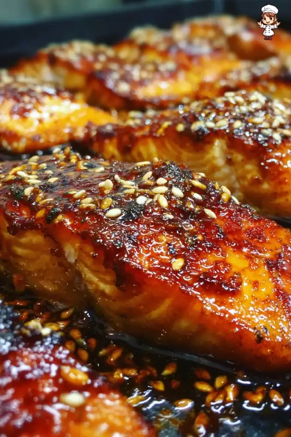 Orange glazed salmon