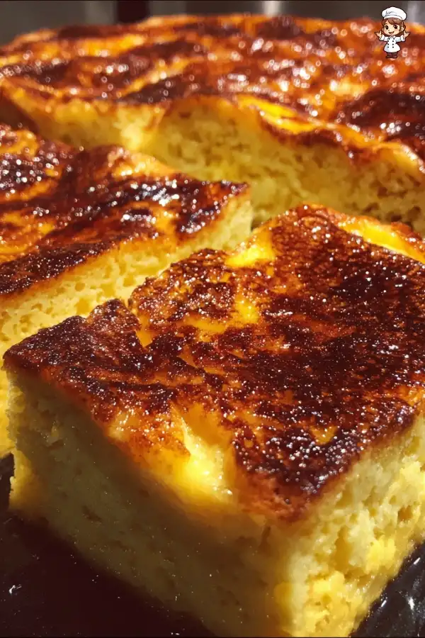 Overnight crème brûlée French toast