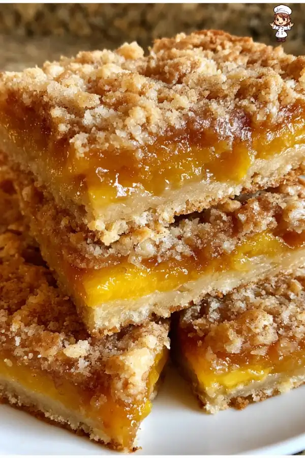 Peach pie bars recipe