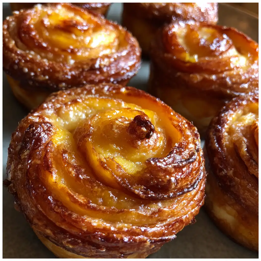 Peach pie cruffins are the ultimate sweet treat!