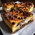 Peanut Butter Chocolate Chip Cookie Cheesecake Bars