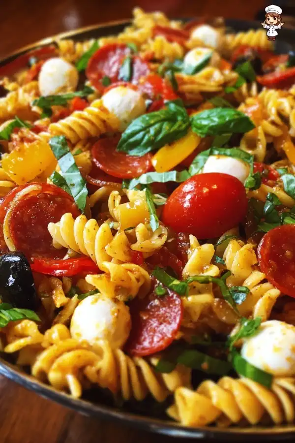 Pepperoni pasta salad recipe