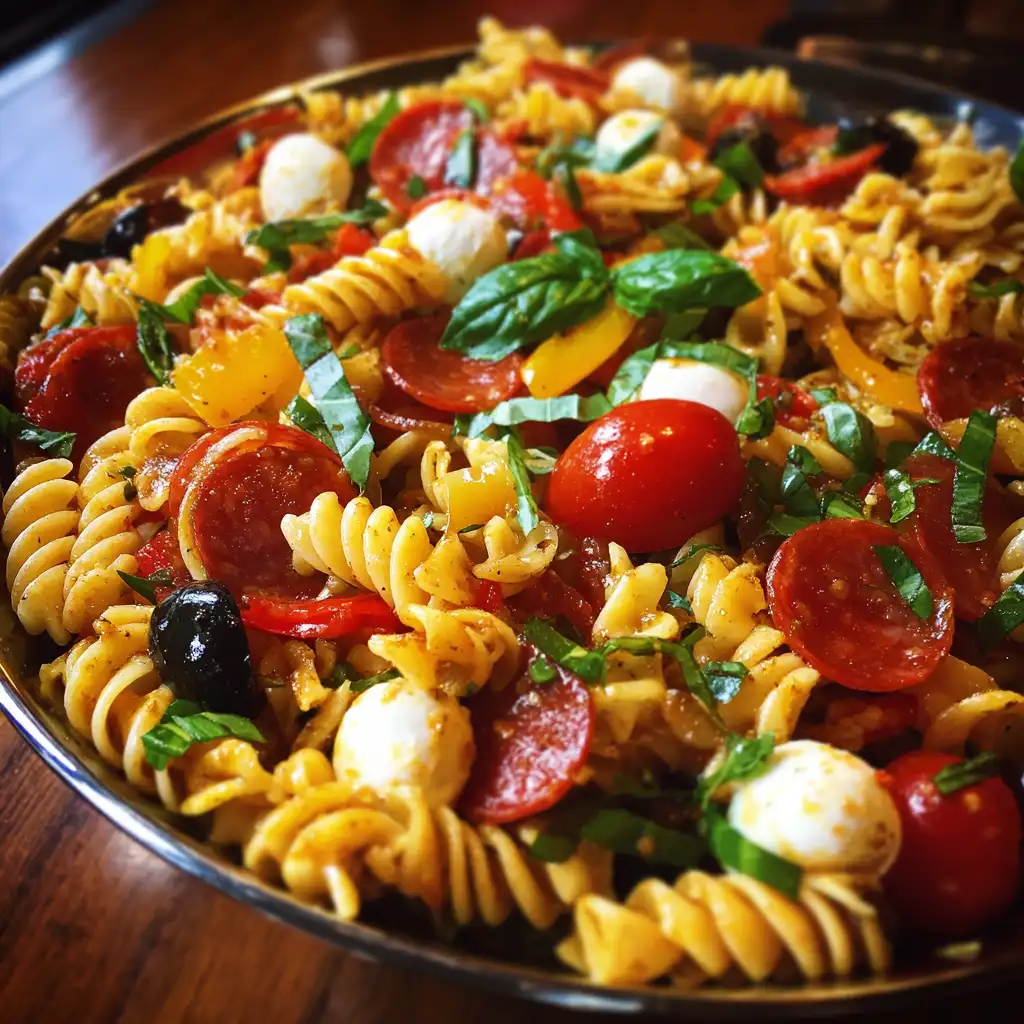 Pepperoni pasta salad recipe