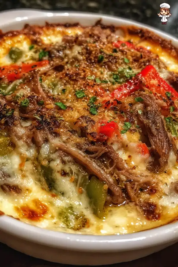 Philly cheesesteak dip recipe