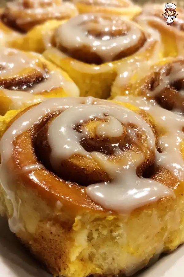 Pumpkin cinnamon rolls recipe