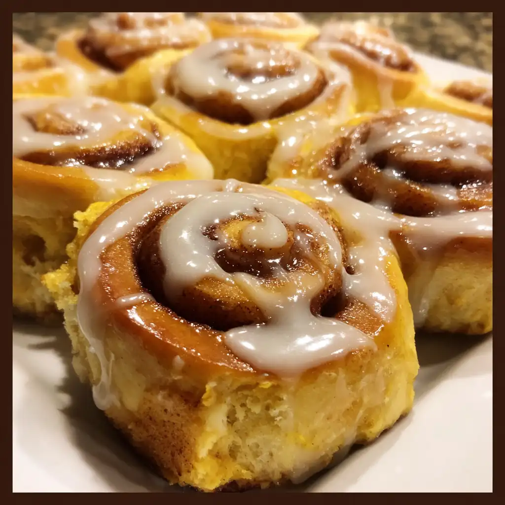 Pumpkin cinnamon rolls recipe