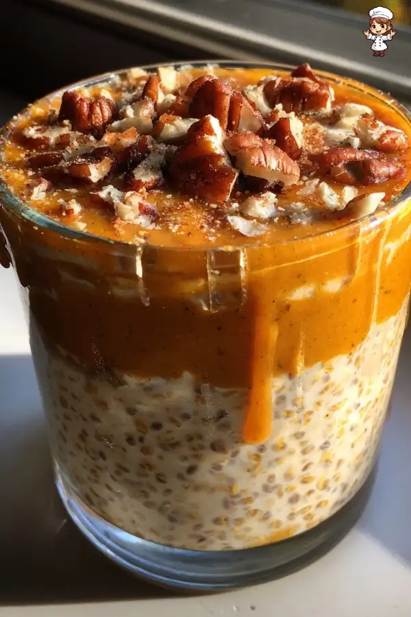 Pumpkin pie overnight oats recipe