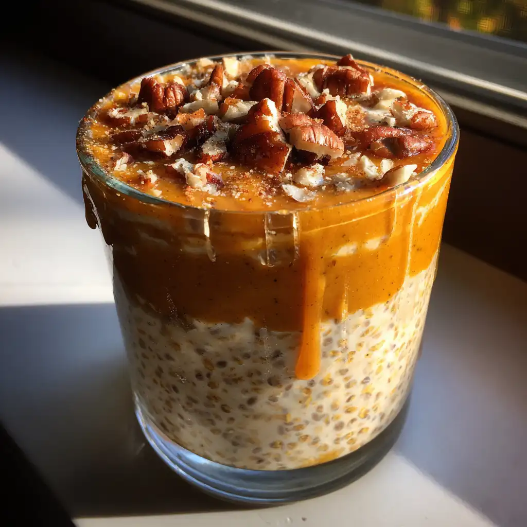 Pumpkin pie overnight oats recipe