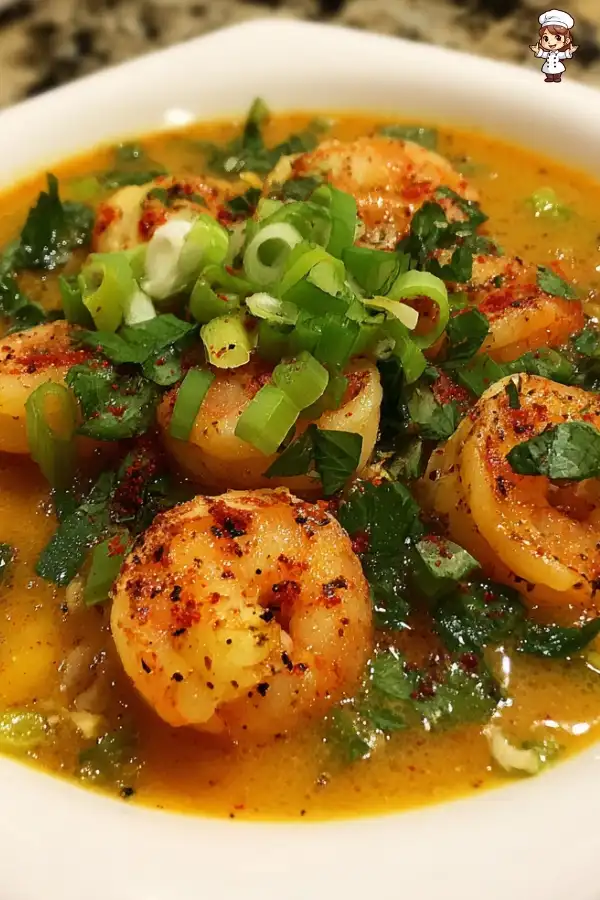 Quick spicy shrimp soup is a must-try for flavor lovers!