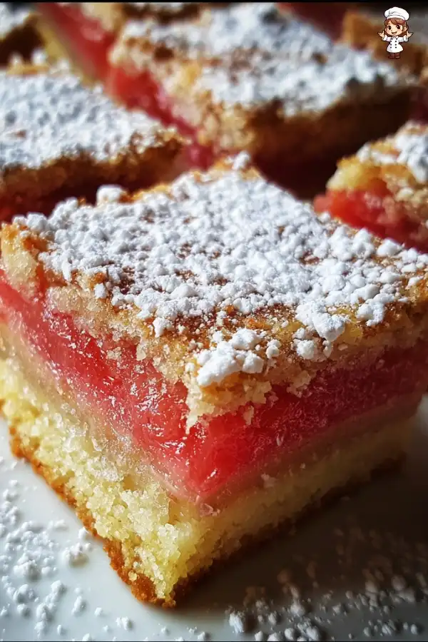 Rhubarb shortbread bars recipe that will amaze you!