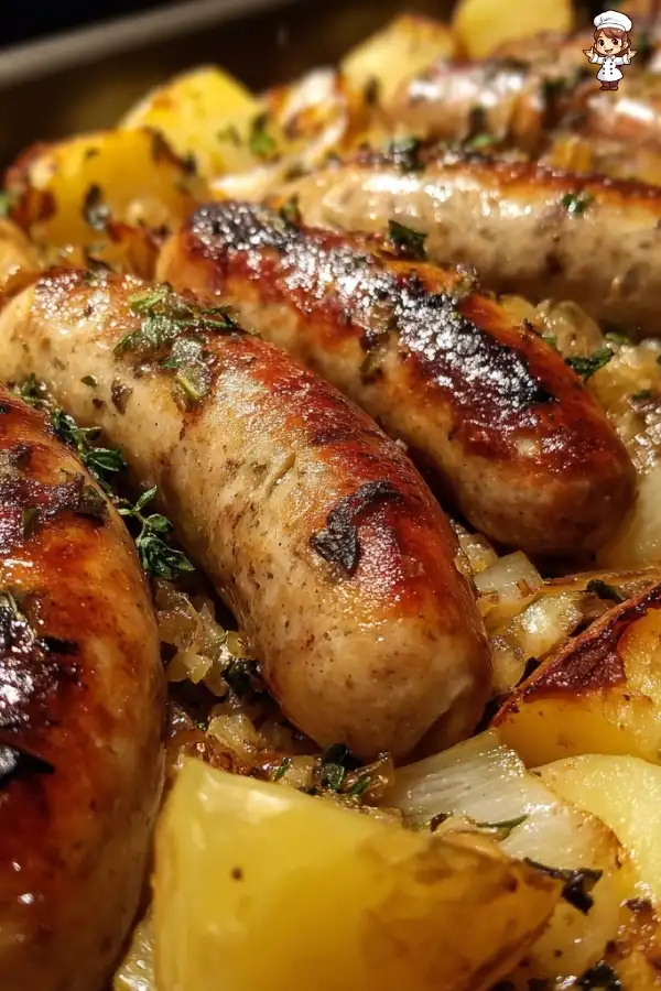 Sausage sauerkraut and potatoes create a comforting meal!