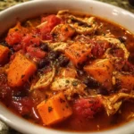 Slow cooker chicken sweet potato chili