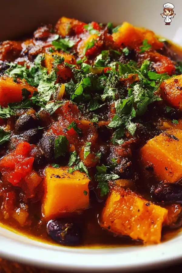 Slow cooker sweet potato black bean chili recipe
