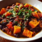 Slow cooker sweet potato black bean chili recipe