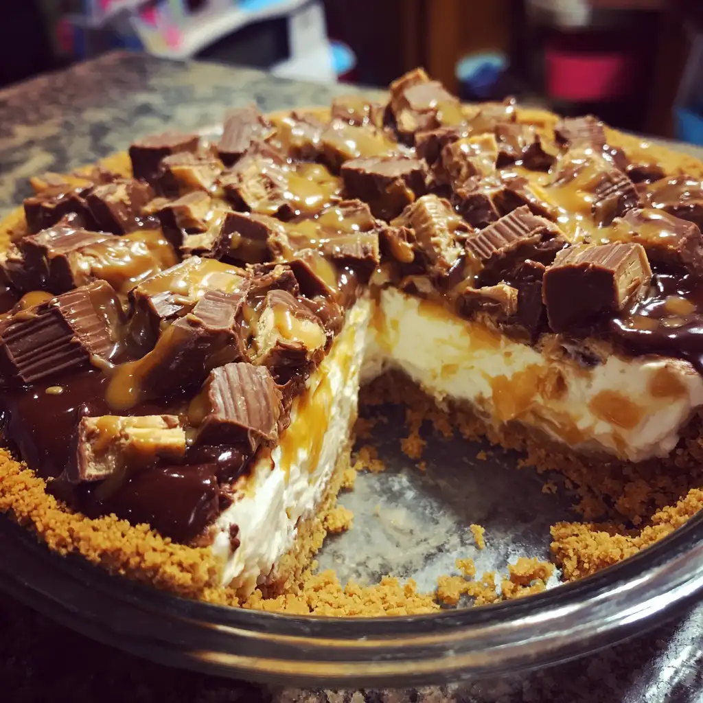 Snickers pie recipe