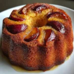Spiced plum custard cake recipe