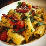 Spicy basil rigatoni recipe