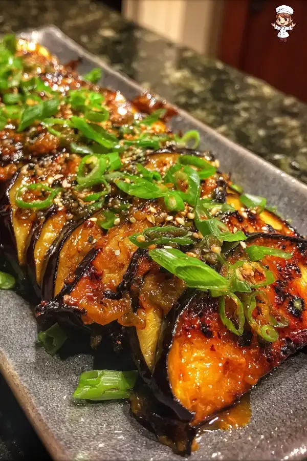 Spicy miso tahini eggplant recipe