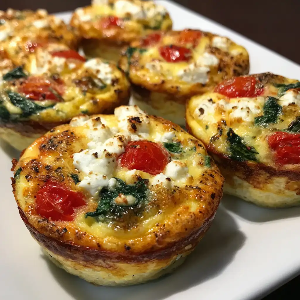 Spinach and feta egg muffins