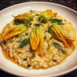 Squash blossom risotto recipe