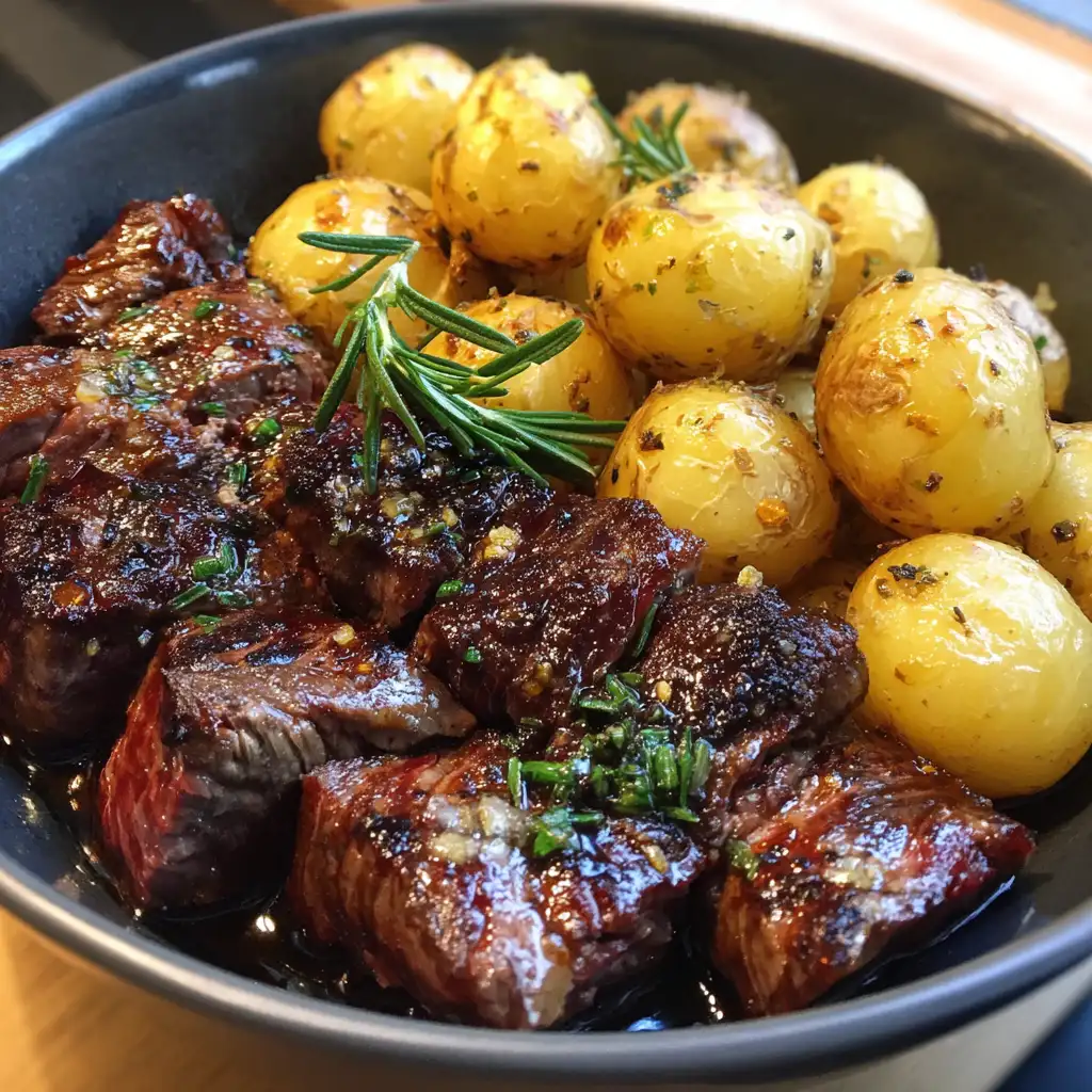 Steak and potato bowls recipe