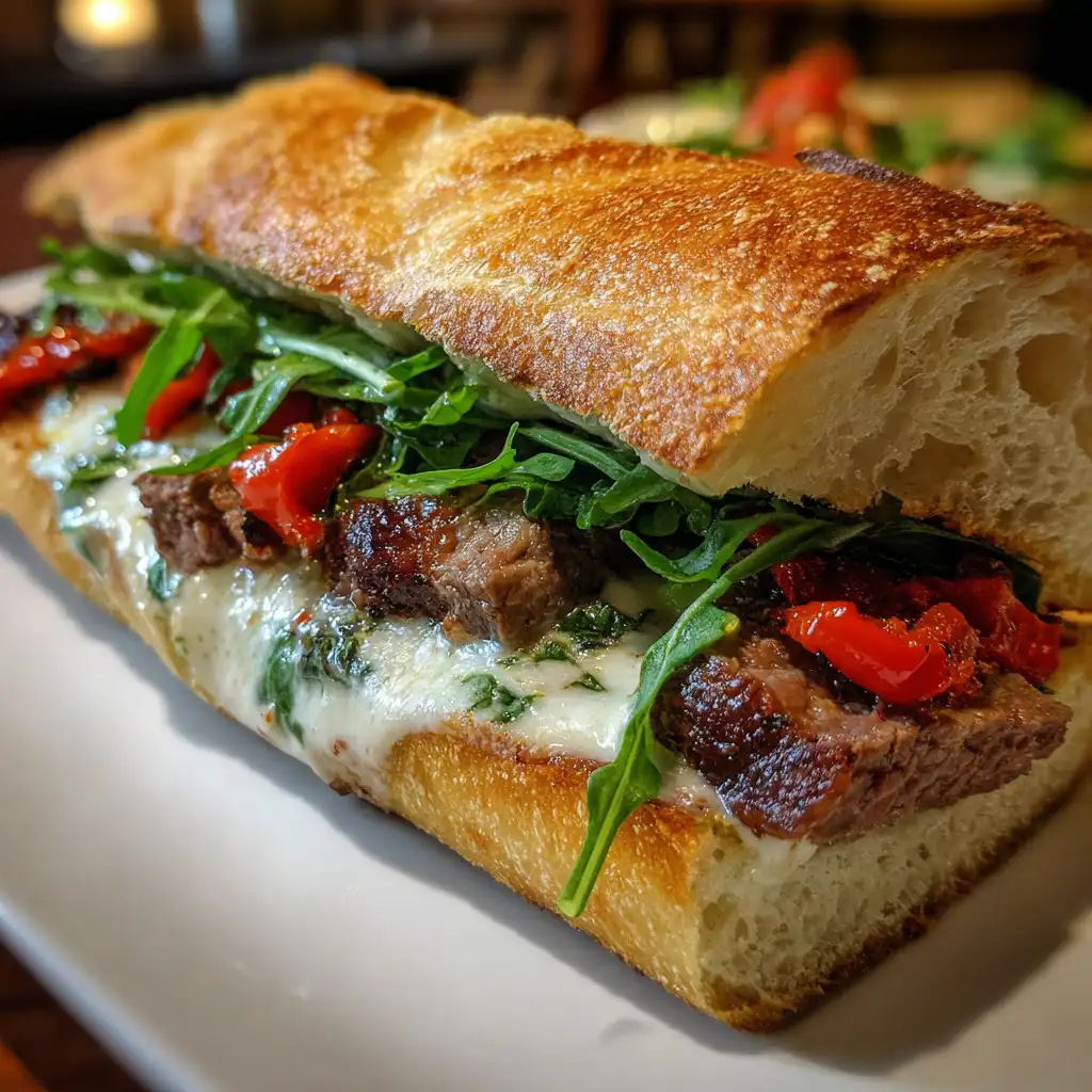 Steak sandwich with horseradish sauce recipe