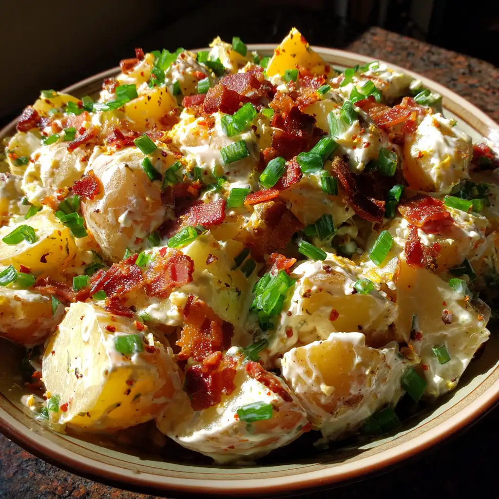 Steakhouse potato salad recipe