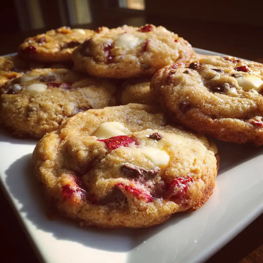 Strawberry cheesecake cookies