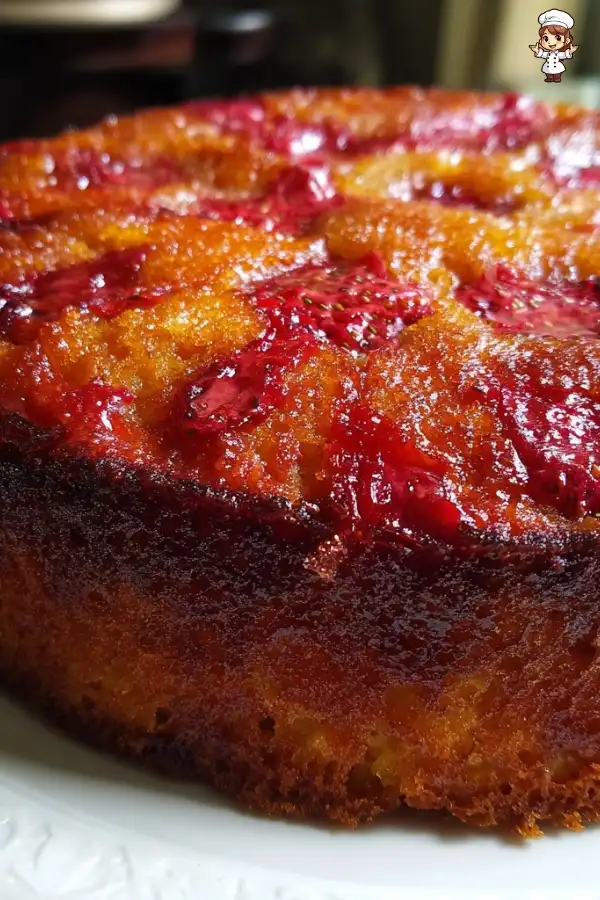Strawberry rhubarb cake recipe