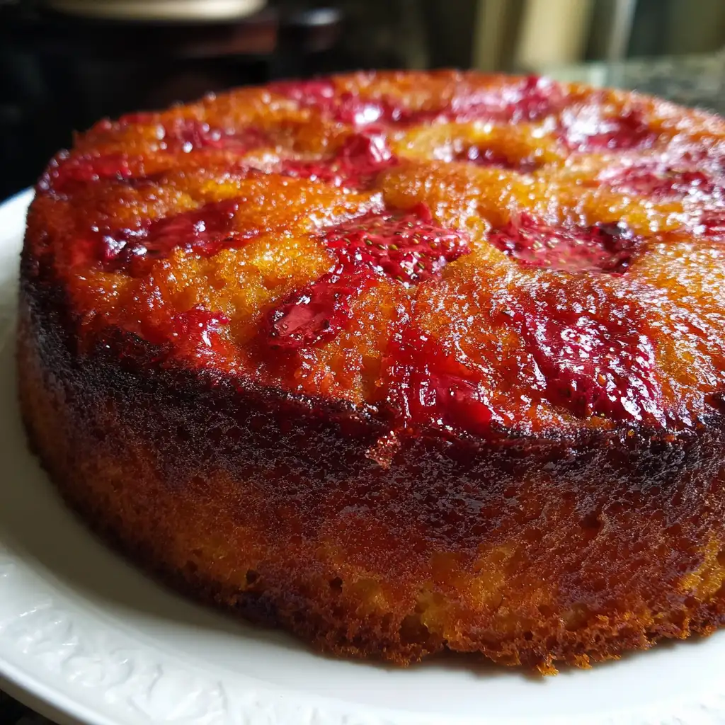 Strawberry rhubarb cake recipe