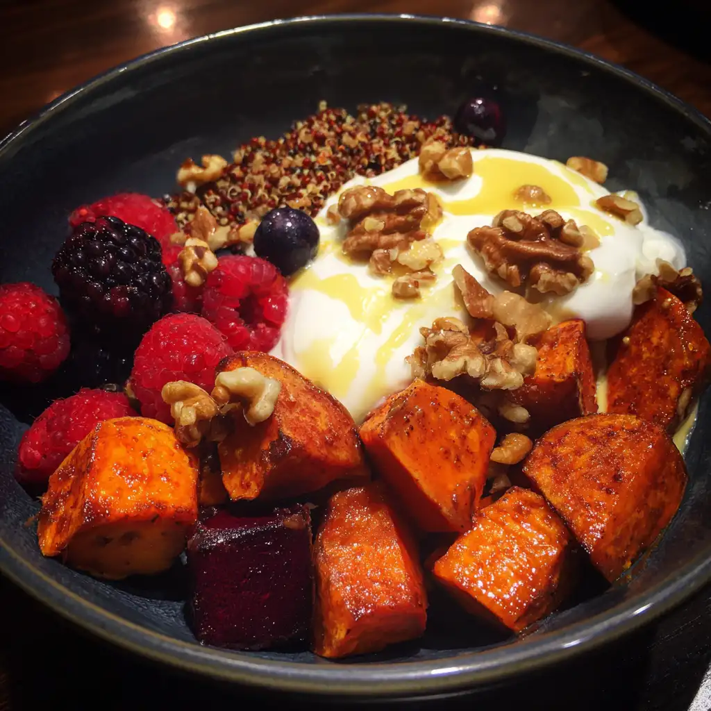 Sweet potato breakfast bowl recipe