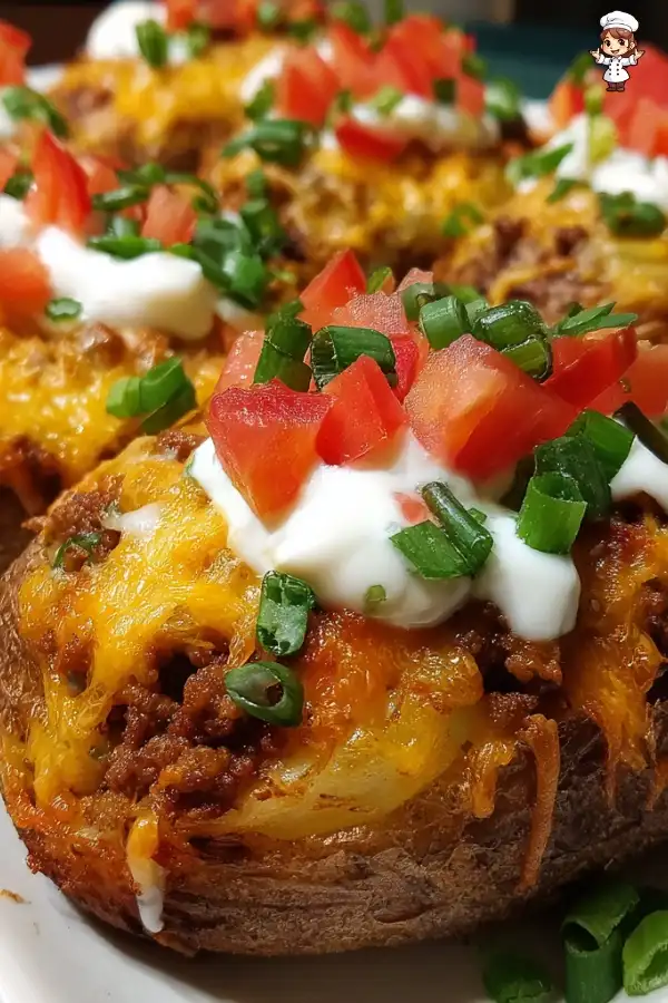 Taco stuffed potatoes