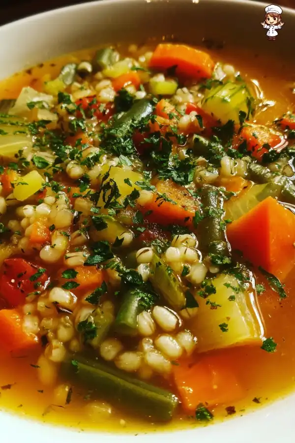 Vegetable barley soup recipe