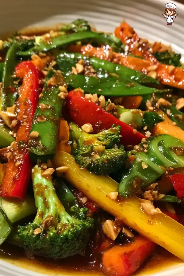 Vegetable stir fry with peanut sauce recipe