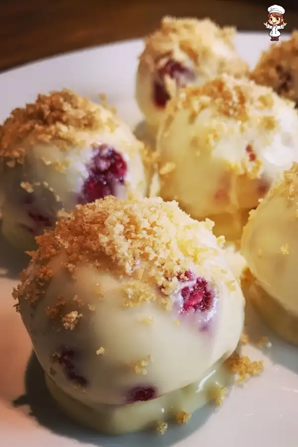 White chocolate raspberry truffles recipe