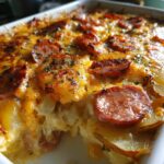 cheese potato and smoked sausage casserole