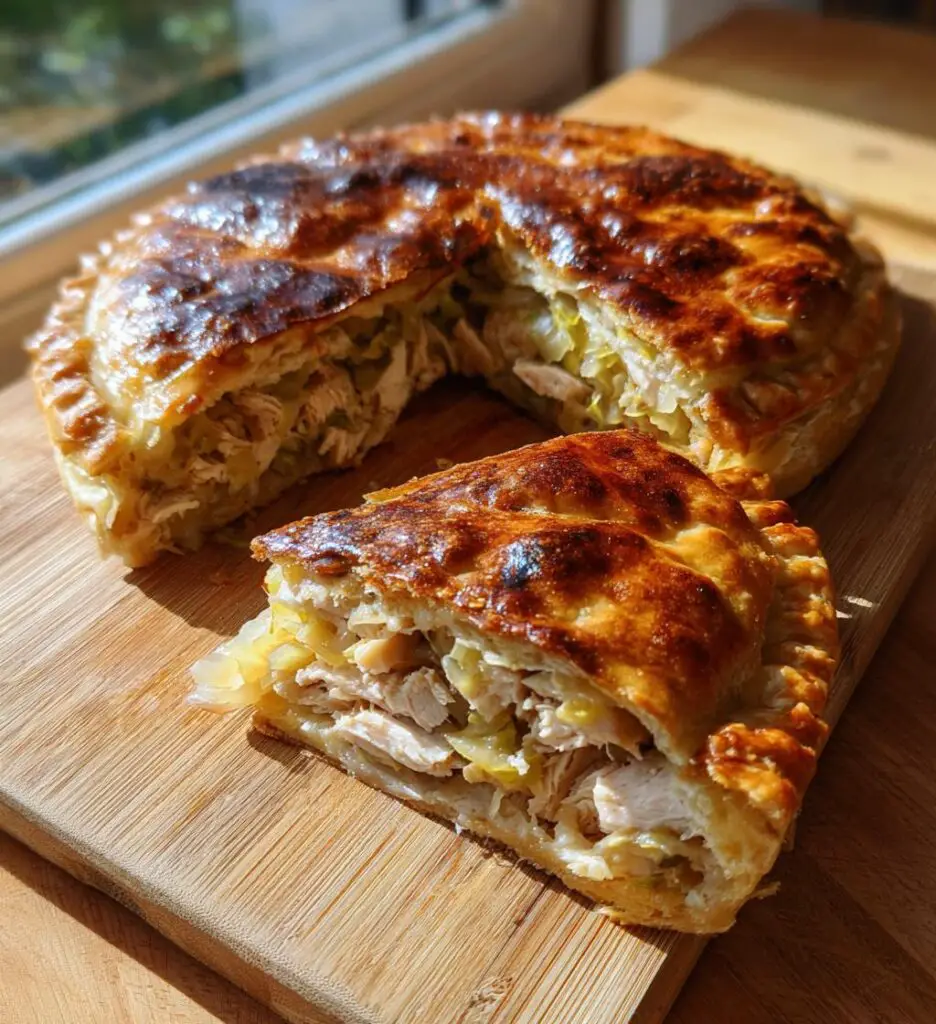 chicken cabbage savory pirog