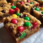 christmas mm cookie bars