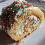 christmas vanilla roll cake