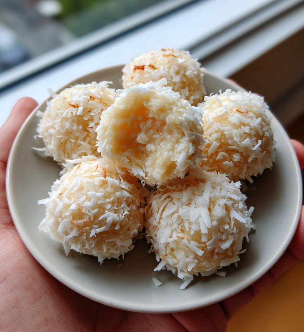 coconut cream balls - detail 1