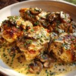 creamy herb mushroom chicken