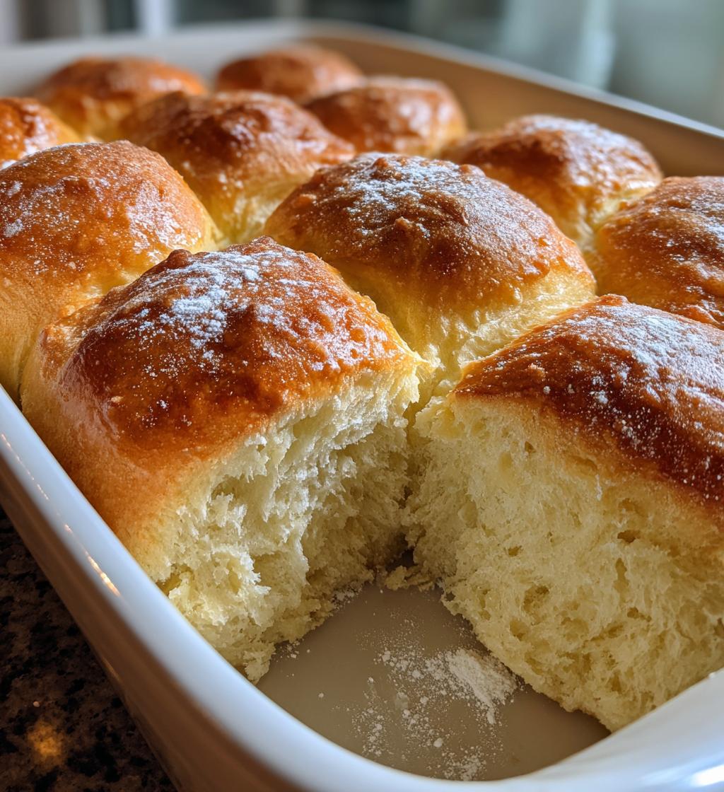 fluffy bread rolls