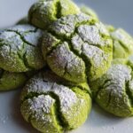 grinch crinkle cookies