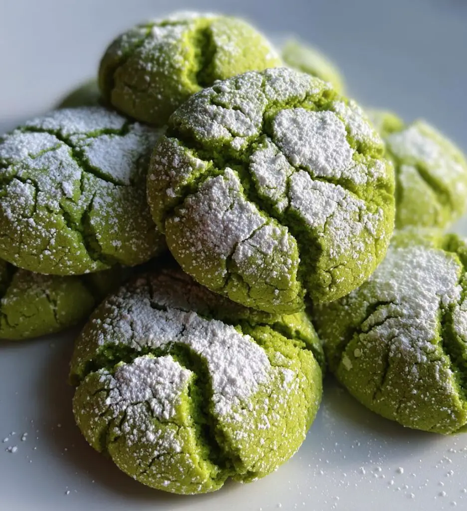 grinch crinkle cookies