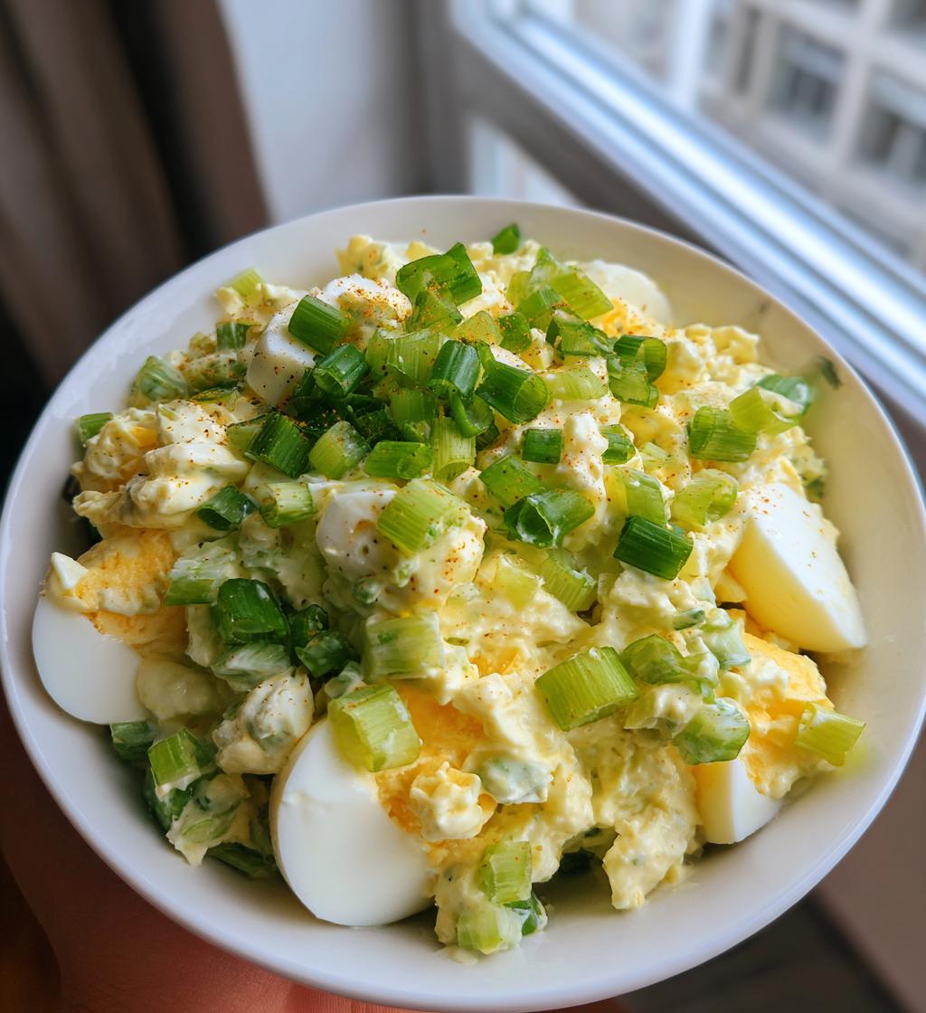 healthy egg salad - detail 1